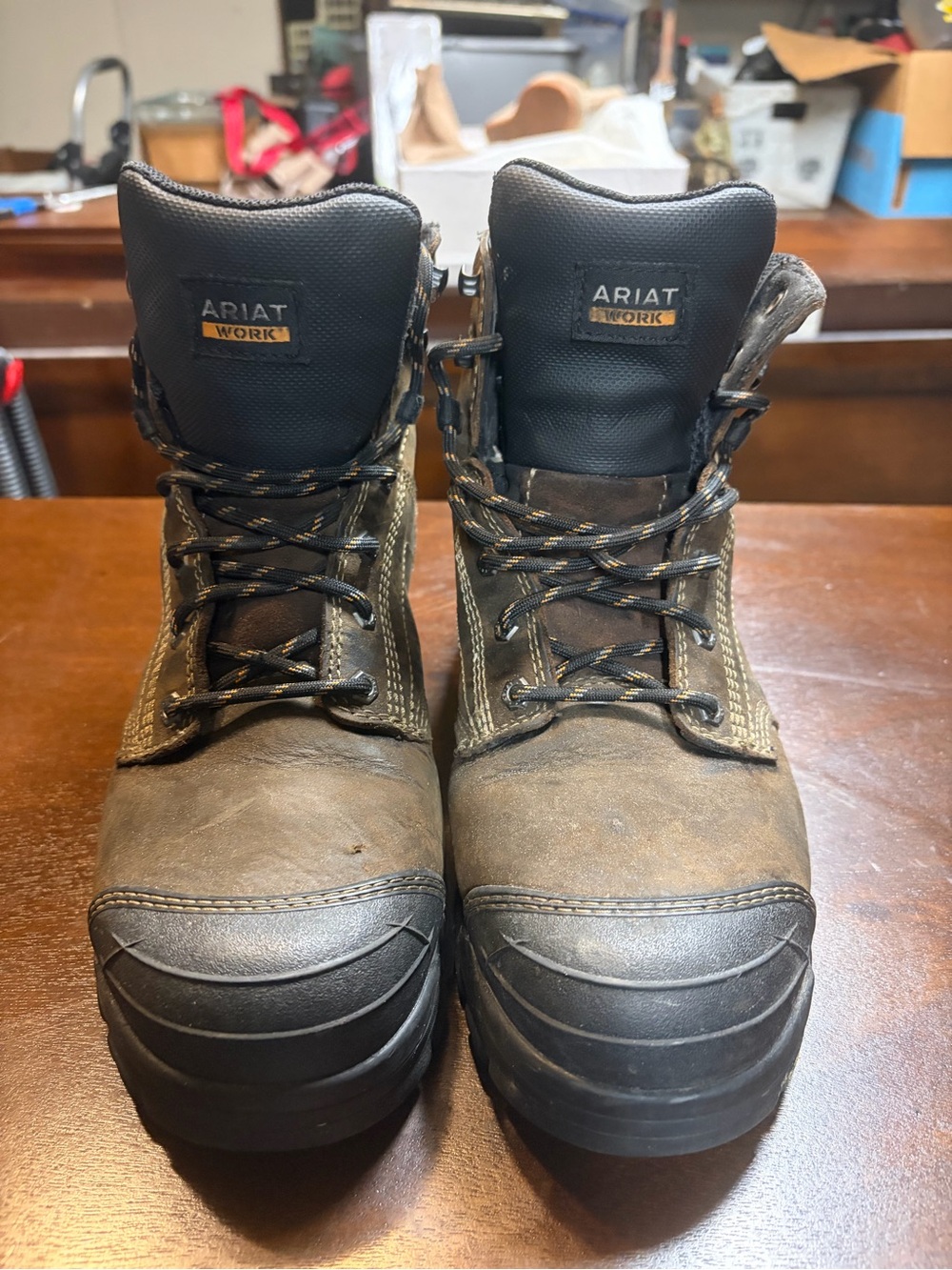 Ariat Brown and Black Men’s Work Boots - Lace-Up